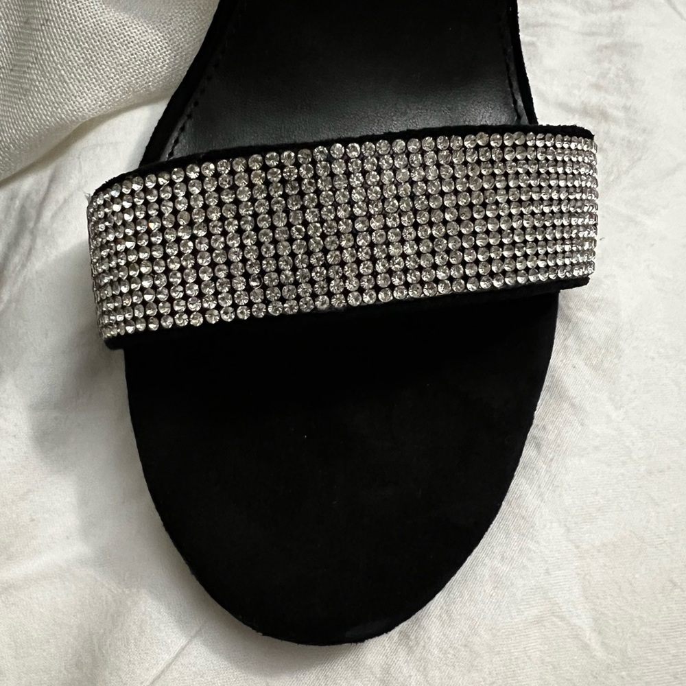 Kalina Embellished Suede Ankle-Strap Sandals - Picture 3 of 8